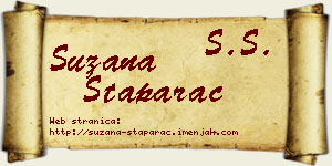 Suzana Staparac vizit kartica
